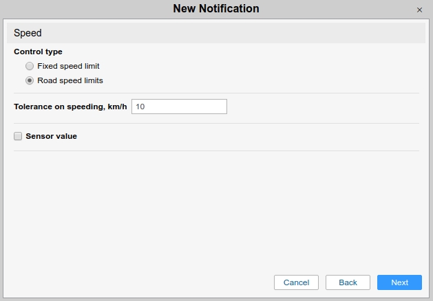 Added speeding notifications based on “Road speed limits”